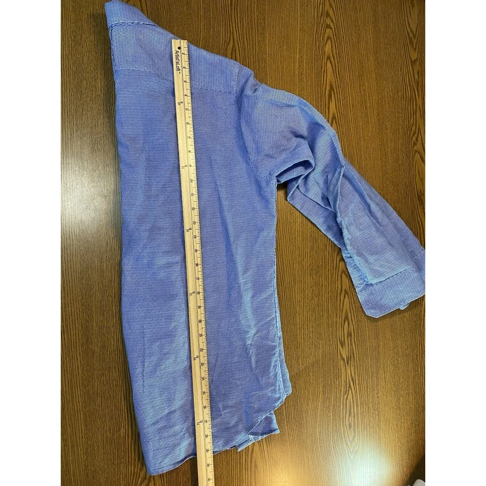 Banana Republic Men's Linen Cotton Shirt Size Medium‎ Button Up Blue Career Wear
